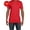 ATHLETIC RED, variant on Justblanks Men's Adult Classic Cotton Performance Perfect Crew Neck Nano Regular-Fit Short Sleeve T-Shirt For Men - BLACK - 5X-Large