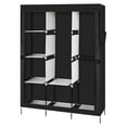 thumbnail image 2 of Closet Organizer for Bedroom, Wardrobe Rack for Home, Black 71" Portable Closet Wardrobe Clothes Rack Storage Organizer with Shelf, 2 of 4