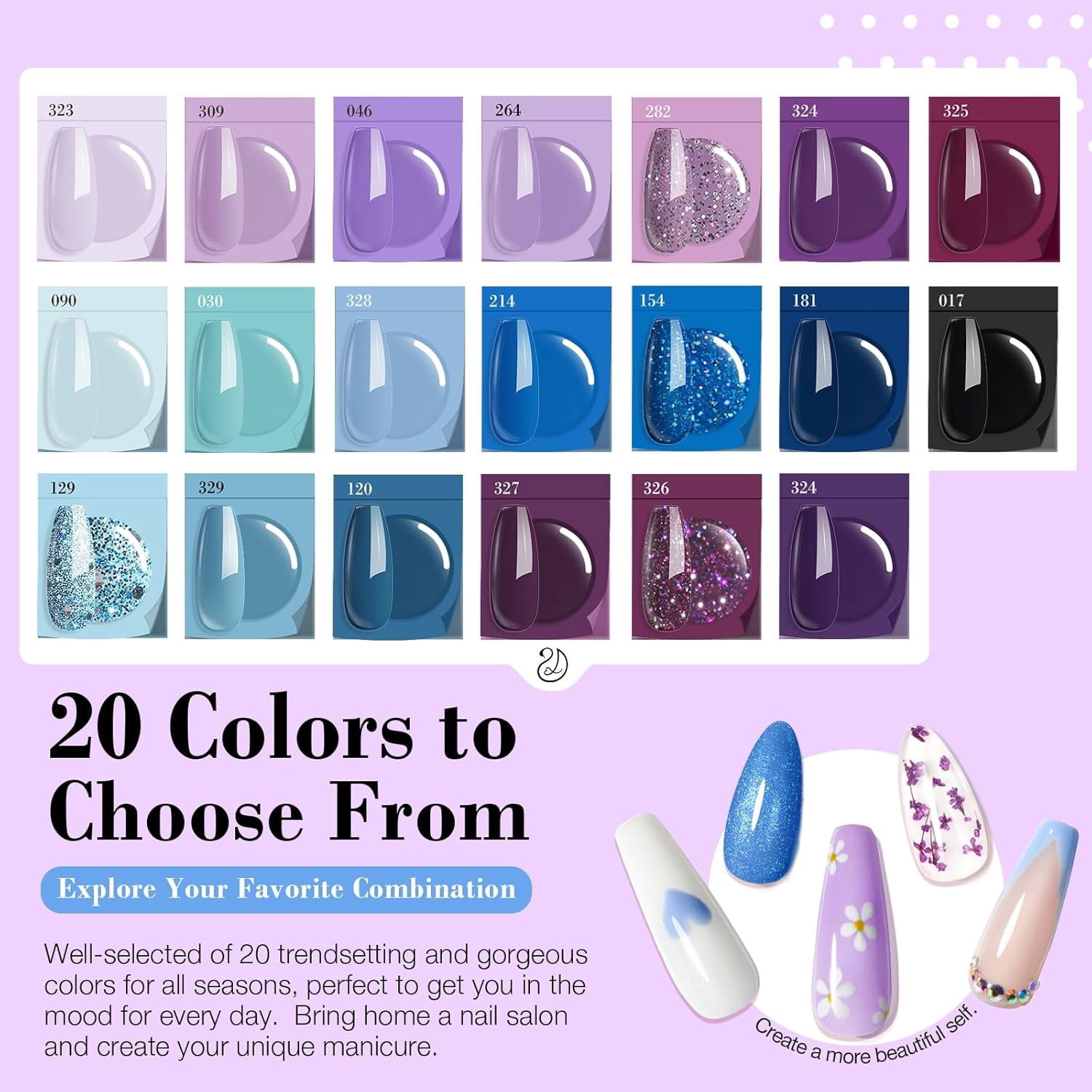 Azurebeauty 31 Pcs Dip Powder Nail Kit