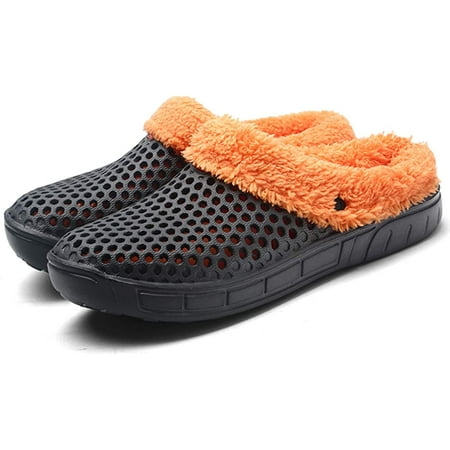 

Women s and Men s Winter Warm Slippers with Fleece Lining Breathable Clogs Garden Mules for Adults Unisex Home Slippers