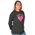 thumbnail image 2 of Chase Me Funny Valentines Day Joke Women Plus Size Long Sleeve Tee Brisco Brands 5X, 2 of 6