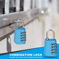 thumbnail image 4 of Uxcell Combination Lock, 4 Digit Padlock Combination Outdoor Waterproof Locker Lock for Gym Luggage Home Sport Hasp Storage Blue, 4 of 7