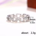 thumbnail image 3 of 18K Gold Plated Chain Link Ring | Open Link Ring | Statement Chain Ring, 3 of 7