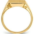 thumbnail image 3 of 14K Yellow Gold 12.0X12.0mm Open Back Men's Signet Ring (Size 9) Made In United States rs376, 3 of 6