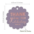 thumbnail image 6 of Inkdotpot Real Rose Gold Foil Thank You For Celebrating With Us Bridal Shower-Baby Shower-Retirement-Wedding-Birthday Tags Favor Hang Paper Tags 50 Pieces, 6 of 7