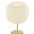 thumbnail image 5 of Modway Reprise 1-Light Modern Glass Table Lamp in White/Satin Brass, 5 of 8