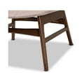 thumbnail image 6 of Baxton Studio Benito Mid-Century Modern Transitional Beige Fabric Upholstered and Walnut Brown Finished Wood Accent, 6 of 7