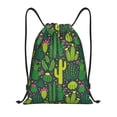 thumbnail image 1 of Saiise Cactus 1 Pattern Sports Drawstring Backpack - String Swim Gym Bag with Wet Proof Pocket for Women&Men-Medium, 1 of 6
