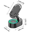 thumbnail image 4 of Wireless Induction Audio Bluetooth Speaker, 5-in-1 Bluetooth Audio Power Bank Bracket, 360°Rotating Folding Lifting Charging Treasure Holder, Induction Speaker, Gifts for Men Women, 4 of 6