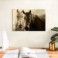 thumbnail image 3 of Elephant Stock Sepia Horses Wall Art - Horizontal Canvas Wall Art - Living Room Wall Decor - Animal Canvas - Black And Gray Decor - 12" x 8", 3 of 8