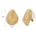 thumbnail image 5 of Yoursfs Teardrop Clip On Earrings For Women Hypoallergenic Trendy 18K Gold Plated Non Pierced Earrings Wedding Jewelry Gift, 5 of 6