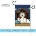thumbnail image 3 of Toland Home Garden Silent Night Sheep Christmas Flag Double Sided 12x18 Inch, 3 of 5