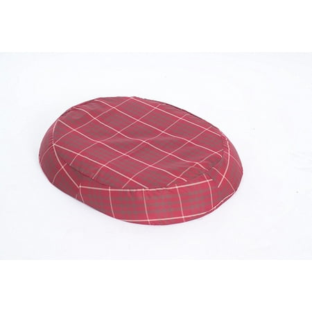Essential Medical Supply 16" Molded Donut Cushion with Plaid Cover