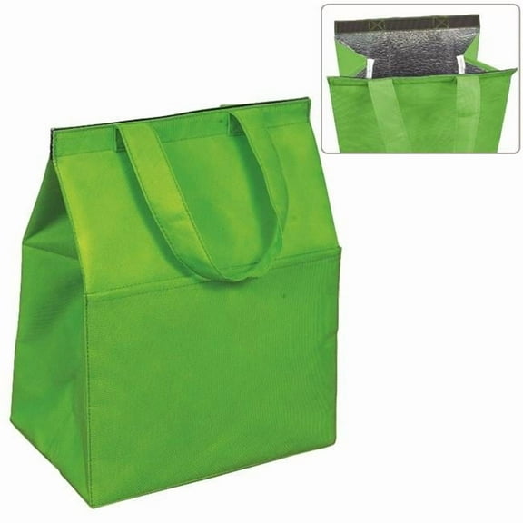Debco NW4694 Non Woven Insulated Grocery Cooler Lime Green