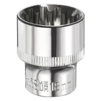 Uxcell 12 Points Socket 3/8" Drive 18mm Metric Shallow Impact Socket