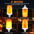 thumbnail image 3 of Y- STOP LED Flame Light Bulbs, Upgraded 4 Modes Fire Light Bulb with Upside Down Effect, E26 Base Flickering Light Bulb for Halloween Decorations, Christmas, Outdoor, Indoor, Home Decor, White, 2 Pac, 3 of 10