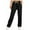 *2-Black, variant on VBVC No Boundarie Womens Lightweight Color block Pants with Pockets,Elastic Waist Wide Leg Sweatpants For Women,Ladies Drawstring Breathable Jogger Pants,Gray,Size M