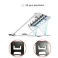 thumbnail image 2 of facefd Portable Computer Bracket Adjustable Convenient Holder Anti-skid Cooling Base Lifting Stand Office Desktop Universal Silver Gray, 2 of 6