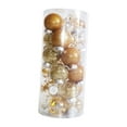 thumbnail image 4 of 24 piezas de adornos de bolas de Navidad colgantes adornos decorativos adornos de Navidad para Oro, 4 of 9