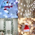 thumbnail image 2 of Luces de cadena de copo de nieve 6M 40 LED Luces de hadas de copo de nieve alimentadas por batería 2 modos de iluminación para árbol de Navidad Fiesta en casa de Halloween Boda Cumpleaños Cortina Dormitorio Festival Decoración de Año Nuevo Sailing  Electrónica, 2 of 5