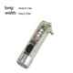 thumbnail image 4 of Advancent 400LM 6500K USB recargable llavero linterna llavero antorcha 5 engranajes luz exterior herramienta de iluminación para Camping pesca nocturna Iluminación y accesorios Verde transparente Advancent HA074130-04, 4 of 6