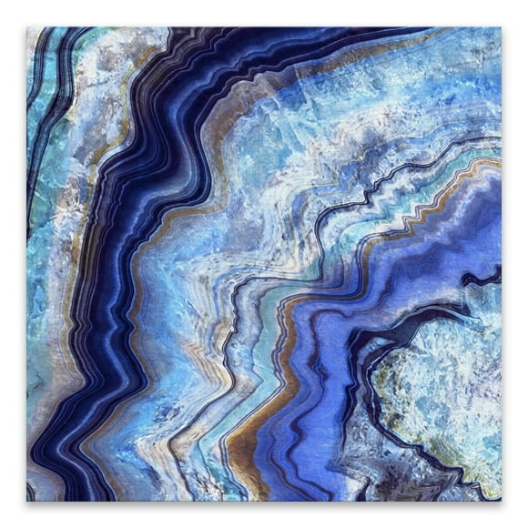 Artissimo Designs Acrylique imprimé Agate Ice III - 11.75W x 11.75H x 1D