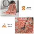 thumbnail image 5 of Orange Red Coral Coastal Hallway Runner Rug 2'x5', Ocean Nautical Seaside Beach Washable Kitchen Runner Rug with Tassels, Laundry Room Rugs Woven Cotton Carpet for Bedroom Entryway Front Door, 5 of 9