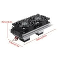 thumbnail image 2 of 1PCS 200 x 115 x 8.5mm 120W Thermoelectric Peltier Refrigeration Semiconductor Cooling System Kit Double Fan, 2 of 6