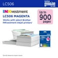thumbnail image 3 of Brother Genuine LC506XLM High Yield Magenta Ink Cartridge, 3 of 10