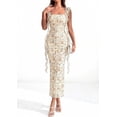 thumbnail image 3 of PRETTYGARDEN Women's Spring Wedding Guest Dress Summer Formal Sleeveless Elegant Floral Lace Cocktail Maxi Long Dresses, 3 of 10