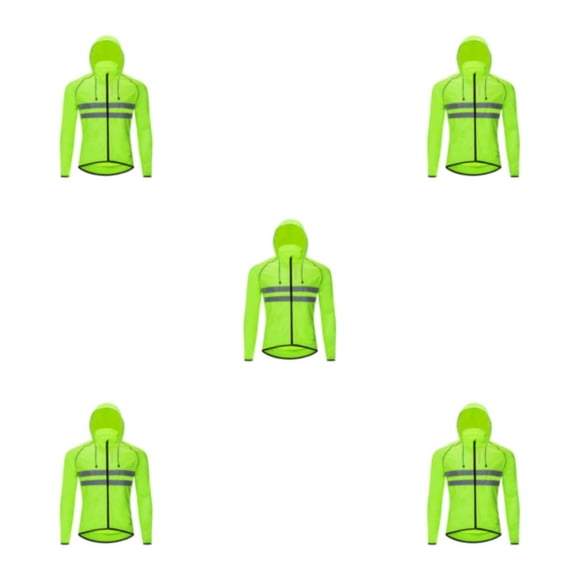 Eigraketly Chaqueta de ciclismo abrigo con capucha para correr rompevientos chaleco a prueba de viento ropa impermeable moto mujer manga larga Type2 NO2