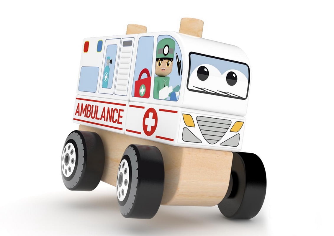 J'Adore Paris Military Truck Stackable Wood Toys Rolling Vehicles for sale online 