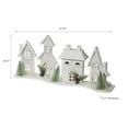 thumbnail image 2 of Maison En Bois Blanche À Led - Courbée 20,87", 2 of 3