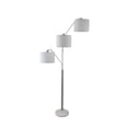 thumbnail image 3 of Elberton 83.5" Tall Adjustable Three Tier Shade Metal Floor Lamp in Silver, 3 of 6