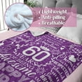 thumbnail image 5 of LHSHID 60th Birthday Gifts Blanket Bed Flannel Plush Throw Birthday Presents for Party Milestone Christmas Blue Numbers 30x40in, 5 of 5