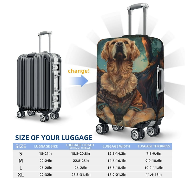 Golden Retriever Luggage Cover Golden Retriever Luggage Cover