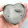 thumbnail image 6 of Sinzyo Heart-shaped Emboss Alloy Metal Music Box Wind Up Movement Musical Boxs for Christmas/Birthday/Valentine's Day Tune ; Anastasia (Once Upon a December), 6 of 6