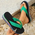 thumbnail image 2 of ibiyuan Brown Flip Flops Women Black Thong Sandals Non- Thick Sole Summer Slippers for Women Lightweight Womens Walking Shoes, 2 of 9