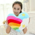 thumbnail image 6 of 17.7"X13.7"Heart Pillow Stuffed Rainbow Heart Shaped Throw Pillow Plush Toy Valentine Christmas Decorations Throw Pillows Heart Shaped Cushion Toys 1 PC, 6 of 8