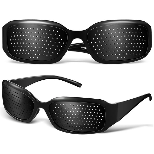 EeaseMX 2 gafas estenopeicas con montura completa para mejorar la visión.