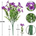 thumbnail image 3 of PATLOLLAV Artificial Flowers, 7-pronged Fake Outdoor UV Resistant Plants Artificial Violet Flowers Greenery Shrubs Bridal Wedding Bouquet for Home Garden Party Wedding Decoration, 3 of 5