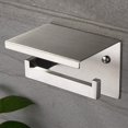 thumbnail image 1 of Soporte para papel higiénico con estante, soporte para papel higiénico, autoadhesivo de acero inoxidable Sus 304 o montaje en pared, 1 of 5