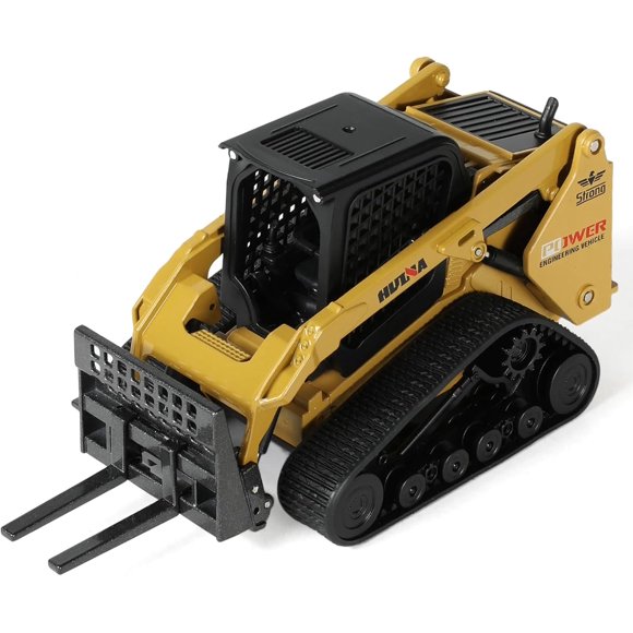 Nuotie Forklift Construction Toys, Die-cast Scale All Metal Mini Construction Vehicle Fork Truck, Collection Forklift Desk Decoration Toy Gift for Kids Adult-Yellow