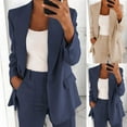 thumbnail image 6 of Qeaghou Flash Deals Casual Blazer for Women Open Front Long Sleeve Work Office Jackets Lightweight Lapel Blazers Business Casual Suit, 6 of 7