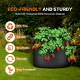 thumbnail image 5 of iPower 5-Pack 30 Gallon Plant Grow Bags Thickened Nonwoven Aeration Fabric Pots Durable, Black, 5 of 7