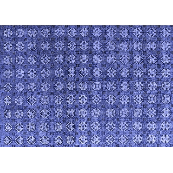 Ahgly Company Indoor Rectangle Oriental Blue Modern Area Rugs, 2' x 3'