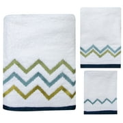 100% cotton Ikat Stripe Towel Set 3-piece set by Allure Home Creation