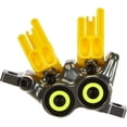 thumbnail image 3 of Magura MT7 Disc Brake Caliper - Front or Rear, Post Mount, 4-Piston, Gray/Yellow, 3 of 3