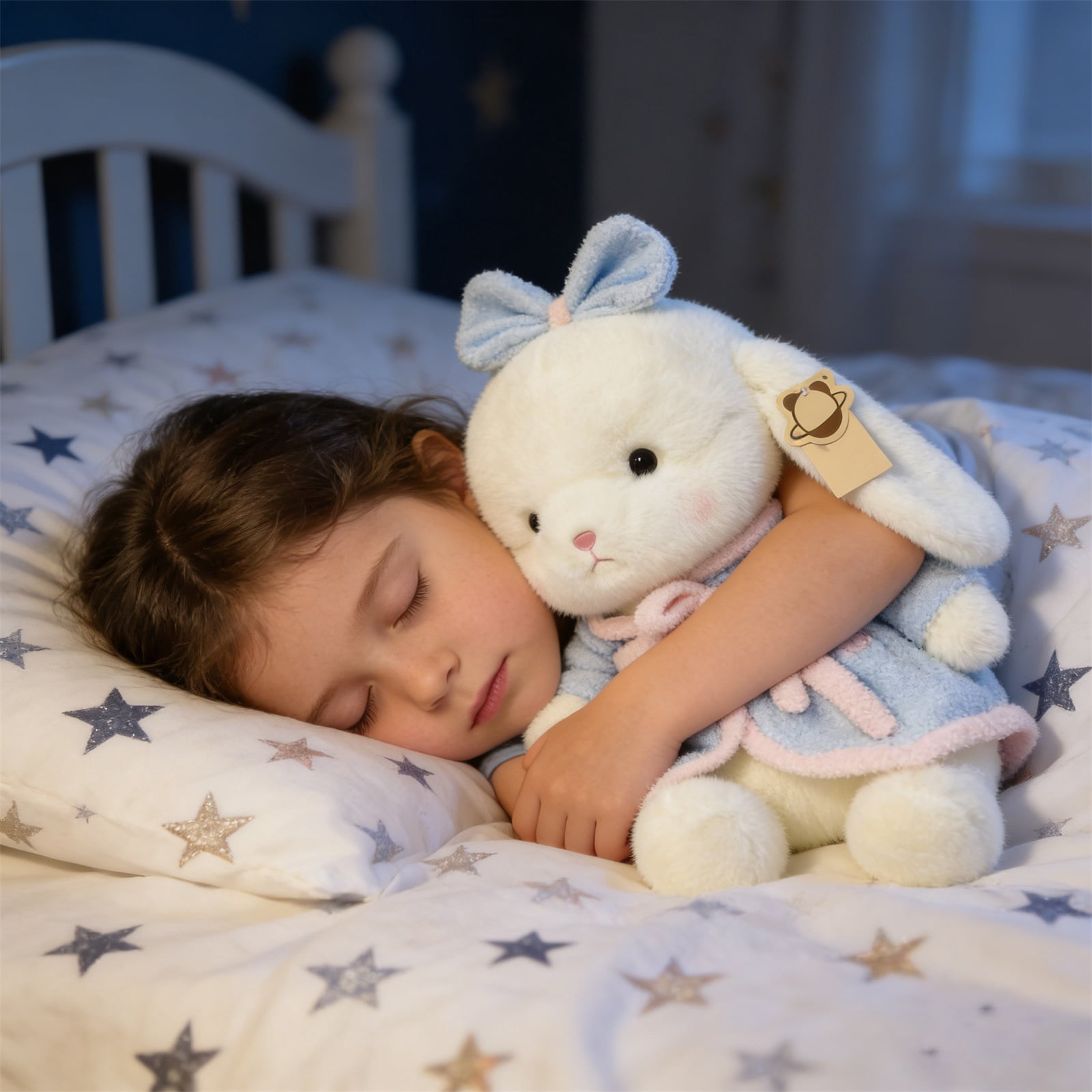 Bunny Stuffed Animal 13.78" Easter Bunny Stuffed Bunny Cuddle And Kind Dolls Rabbit Stuffed Animal Comforting Cuddles Soft Plush Toy Cute Birthday Gifts Graduation Gifts Easter Gifts Christmas Gifts