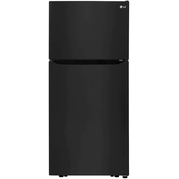 LG 20.2 cu Ft. ENERGY STAR Top Freezer Refrigerator, Black